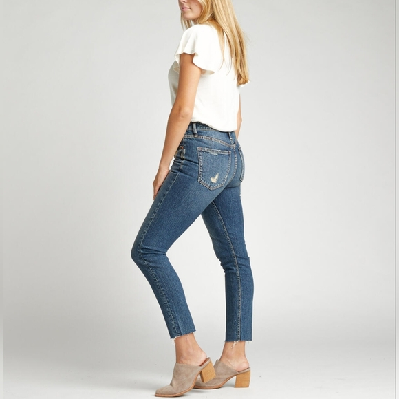 Silver Jeans Denim - Silver Jeans Frisco Skinny in Indigo 31 Waist  28 Length